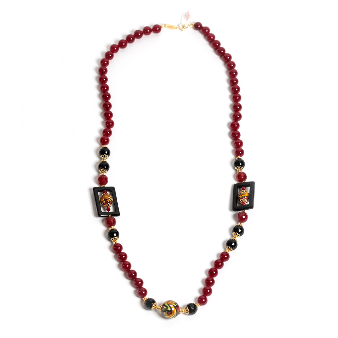 Collana Sciacca quadro Rossa